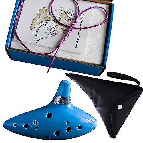 Amazon | MIMIA オカリナ 12穴 初心者 音楽愛好家 楽譜付き 陶器 入門